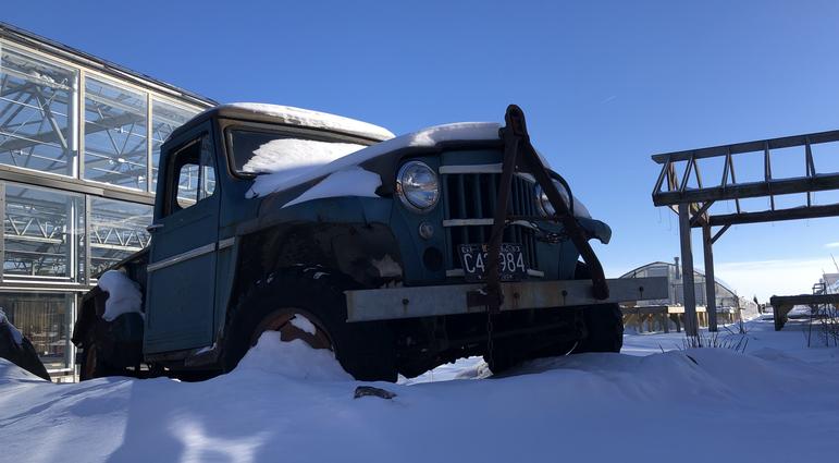 '63 Jeep covered with snow '63 Jeep covered with snow