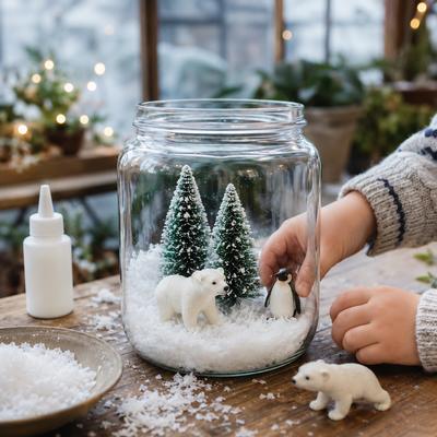 Arctic Winter Snow Jar