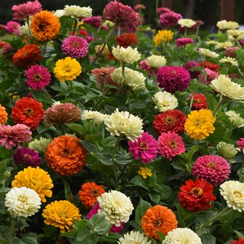 Zinnia elegans 'State Fair Mix' - Zinnia