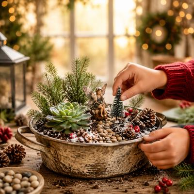 Winter Fairy Garden