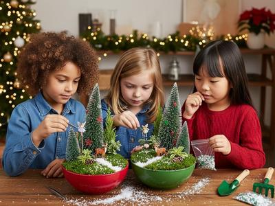 Christmas Forest Fairy Garden: Kid's Craft Project