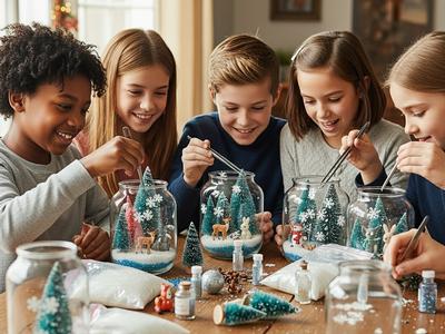 Winter Wonderland in a Jar: Kid's Craft Project